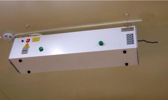 spor salonlarında UVC lambalı cihazlar ile dezenfeksiyon